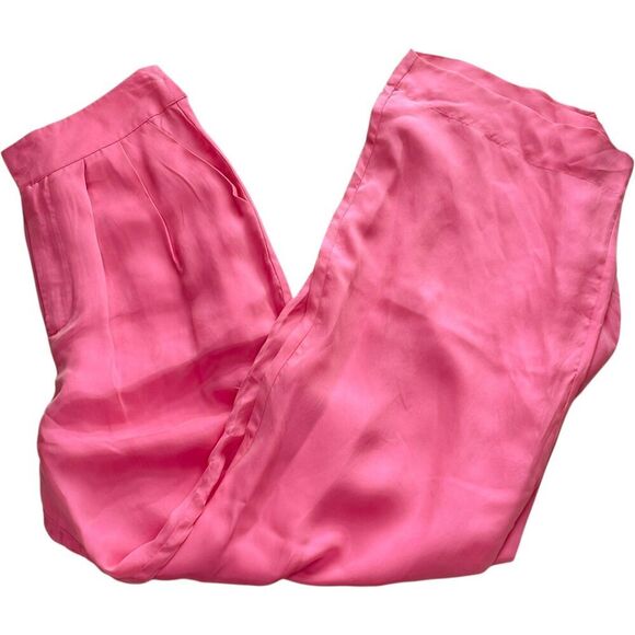 Ena Pelly Lillian Cupro Pleated Wide Leg Trousers - Picture 6 of 14